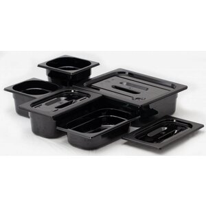 Hendi Bac GN 1/4 Polycarbonate Noir - 1,8 Litres - 65(h)mm