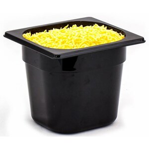 Hendi Bac GN 1/6 Polycarbonate Noir - 1,6 Litres - 100(h)mm