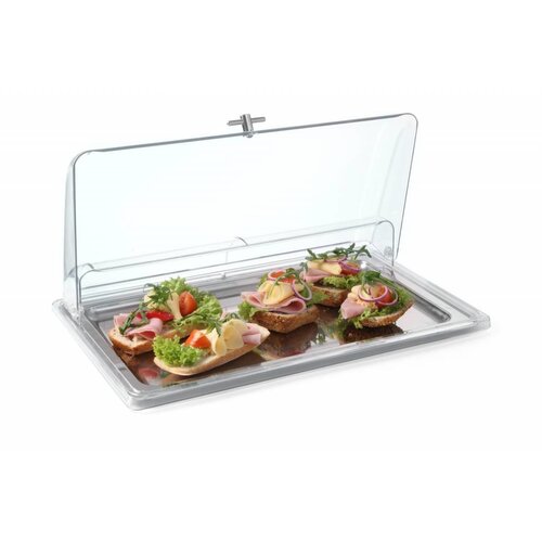 Hendi Couvercle de Présentation Rolltop - GN1/1 - 545x335x95(h)mm