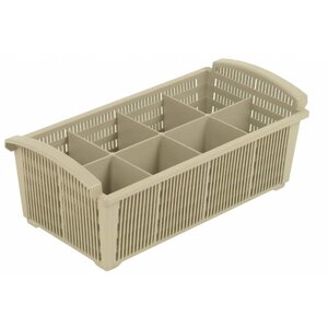 Hendi Panier à Couvert à Anses - Polyethylène - 8 Comportiments - 425x205x150(h)mm Hendi Panier à Couvert à Anses - Polyethylène - 8 Comportiments - 425x205x150(h)mm