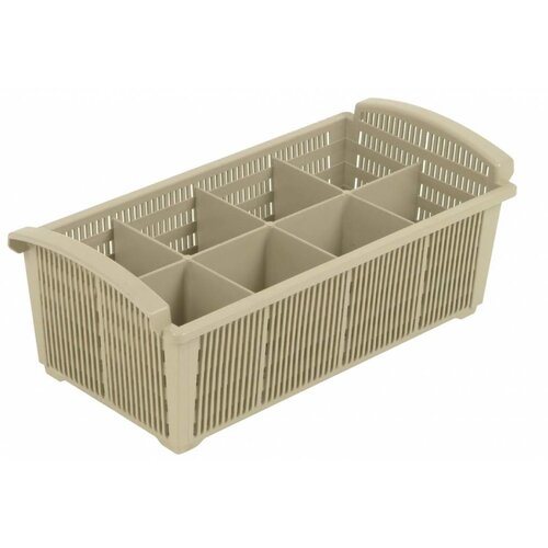 Hendi Panier à Couvert à Anses - Polyethylène - 8 Comportiments - 425x205x150(h)mm