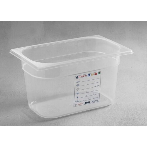 Hendi Boîte de Stockage GN 1/4 - 2,8 Litres - 100(h)mm