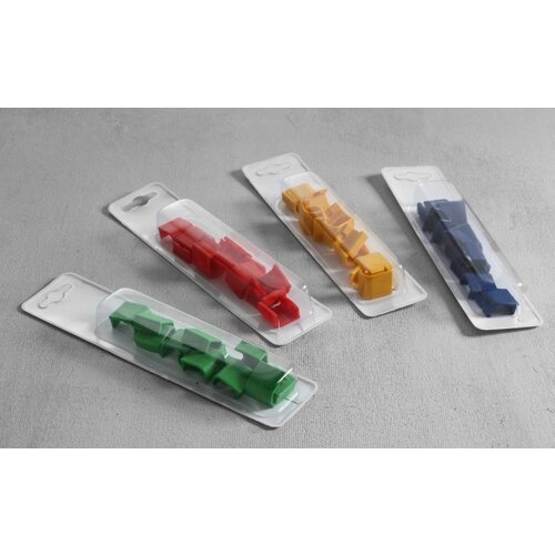 Hendi Clips De Couvercle - Pour Boites De Stockage HACCP - Jaune - 12 Pièces