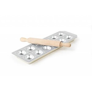 Hendi Moulé à Ravioli - Aluminium - 12 Moules - 335x114x22(h)mm
