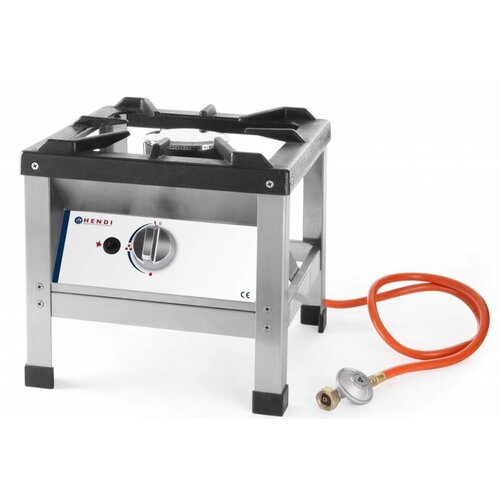 Hendi Réchaud à Gaz Inox - Kitchen Line - 6,4kW - 425x425x400(h)mm