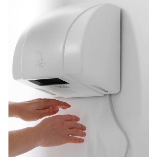 Hendi Sèche-Mains- Châssis Métallique Antichoc Époxy Blanche - 1,5kW - 240x210x265(h)mm