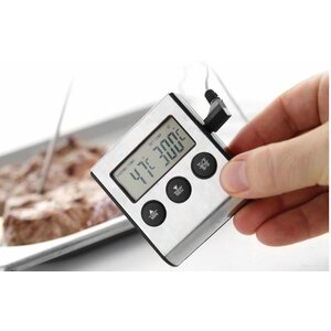 Hendi Thermomètre pour Rôtir | 0/300°C | Sonde Inox 150mm
