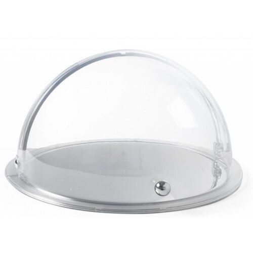 Hendi Vitrine à Couvercle Rolltap - ABS - Rond - Ø380x240(h)mm