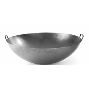 Hendi Wok Tôle d'Acier Avec Poignées - Ø700x235(h)mm
