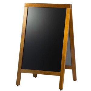 Hendi Tableau Ardoise de Trottoir - Cadre en Bois - 700x1200mm