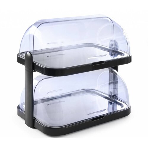 Hendi Vitrine à Couvercle Coulissant ABS - Deux Plateaux - 440x320x440(h)mm Hendi Vitrine à Couvercle Coulissant ABS - Deux Plateaux - 440x320x440(h)mm