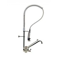 Douchette + Robinet Coudé INOX - 16 Litres p/m - Connections Flexibles - (H)1200mm