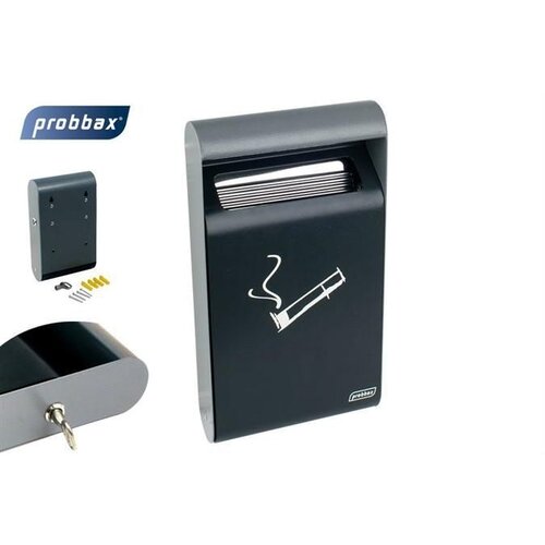 CHRselect Cendrier Murale Rectangulaire | 1,5 Litres | Jusqu'à 450 Mégots | 190x64x355(h)mm