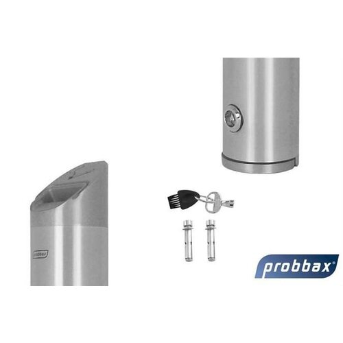 CHRselect Cendrier Murale Tubulaire | Aluminium | 3,4 Litres | Jusqu'à 1020 Mégots | 80x80x680(h)mm