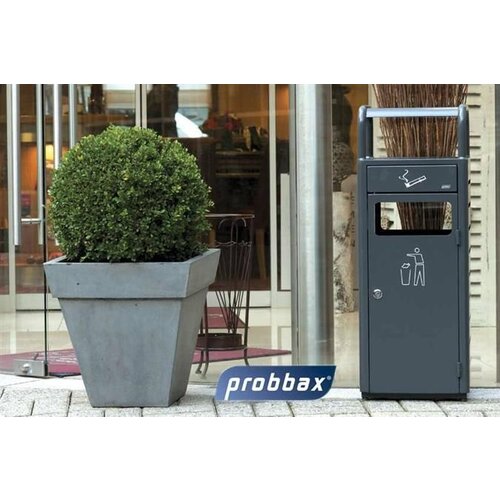 CHRselect Cendrier à Poser 2,3 Litres | Avec Poubelle 20 Litres | Noir | Jusqu'à 690 Mégots