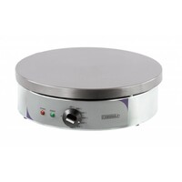 Crêpière Ronde Inox | Électrique | Ø400mm | 2,7kW | 130(h)mm