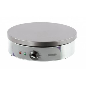 Casselin Crêpière Ronde Inox | Électrique | Ø400mm | 2,7kW | 130(h)mm