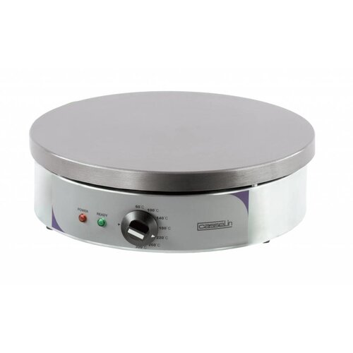Casselin Crêpière Ronde Inox | Électrique | Ø400mm | 2,7kW | 130(h)mm