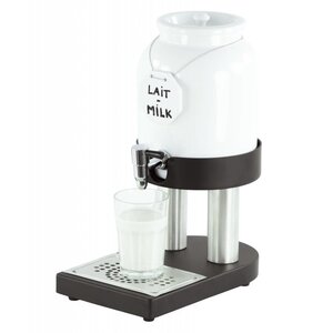 Casselin Distributeur de Lait Froid | Pot en Porcelaine | 4 Litres | 190x320x420(h)mm