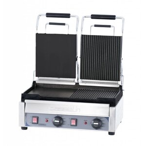 Casselin Double Grill Panini Premium Mixte | 2,9kW | 490x520x265(h)mm