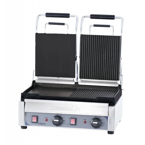 Casselin Double Grill Panini Premium Mixte | 2,9kW | 490x520x265(h)mm