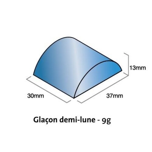 Hoshizaki Machine à Glaçons 265kg/24h | Hoshizaki KMD-270AA | Refroidissement à Air | Pas de Stockage | Glaçons Demi-Lune
