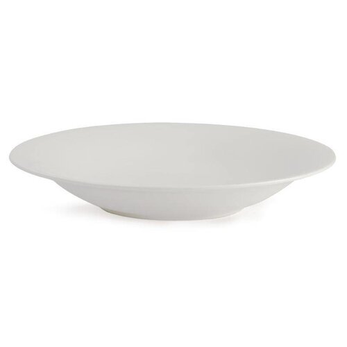 CHRselect Assiette Creuse | Lumina Porcelaine Blanche | Ø260mm | 4 Pièces
