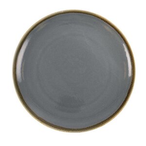 CHRselect Assiette Plate Ronde "Kiln" | Porcelaine Océan | Ø280mm | 4 Pièces