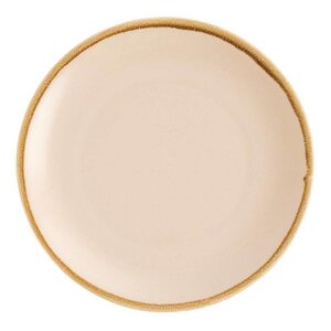 CHRselect Assiette Plate Ronde "Kiln" | Porcelaine Océan | Ø280mm | 4 Pièces