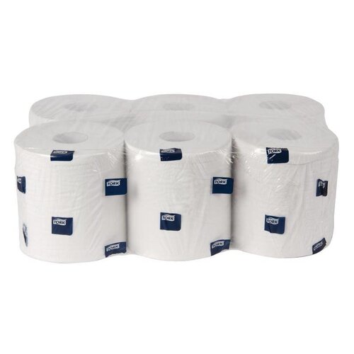 CHRselect Bobines d'Essuyage Blancs - 2 Plis - 160m | 450 Feuilles - Lot de 6