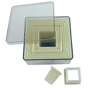 CHRselect Boîte de 9 Découpoirs | Carré Lisse | 18-95mm