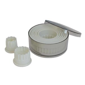 CHRselect Boîte de 9 Découpoirs | Rond Cannelé | Ø20-100mm