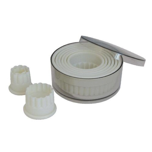 CHRselect Boîte de 9 Découpoirs | Rond Cannelé | Ø20-100mm