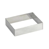 Cercle à Tarte Carré Inox | 120x120x20(h)mm