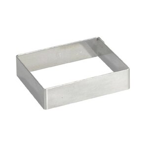 CHRselect Cercle à Tarte Carré Inox | 120x120x20(h)mm