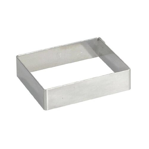 CHRselect Cercle à Tarte Carré Inox | 120x120x20(h)mm