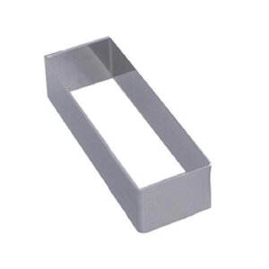 CHRselect Cercle à Tarte Rectangulaire Inox | 43x124x30(h)mm CHRselect Cercle à Tarte Rectangulaire Inox | 43x124x30(h)mm