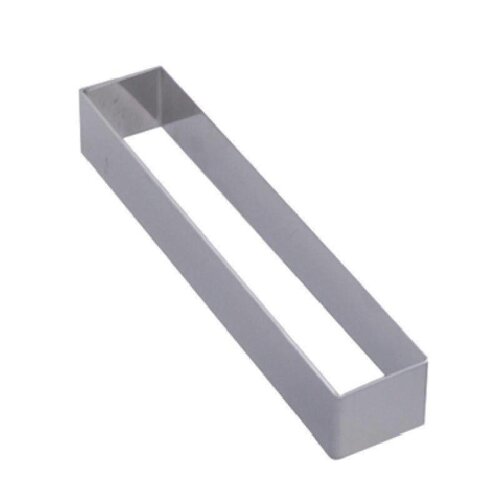 CHRselect Cercle à Tarte Rectangulaire Inox | 43x124x40(h)mm
