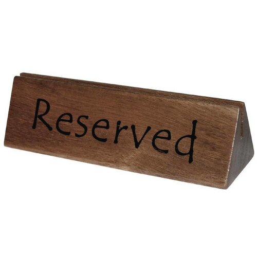 CHRselect Chevalet en Bois "Réservé" | Insert pour Porte-Menu A4