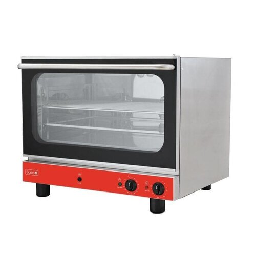 CHRselect Four à Convection Inox | 4x 600x400mm | Humidificateur | 4,7kW/400V | 730x730x724(h)mm
