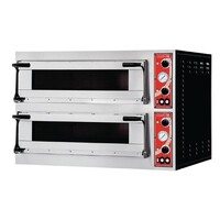 Four à Pizza Rome Double | 2x 4 Pizza Ø350mm | 400V | 1000x954x745(h)mm
