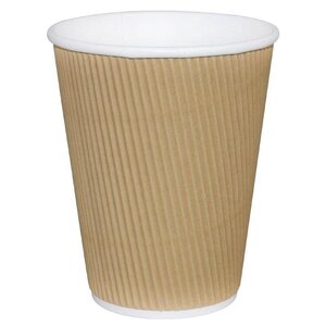 CHRselect Gobelets à Café Jetables | Marron | 230ml | 25 Pièces