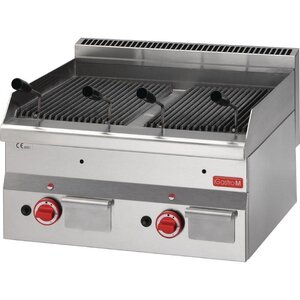 CHRselect Grill à Pierre de Lave Inox | Gaz | 11kW | 600x600x280(h)mm
