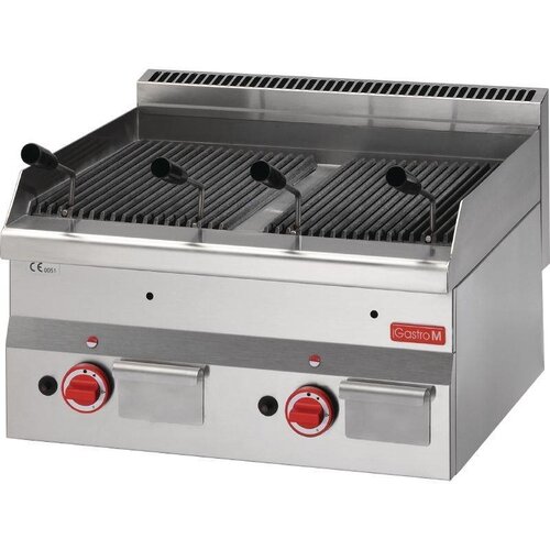 CHRselect Grill à Pierre de Lave Inox | Gaz | 11kW | 600x600x280(h)mm