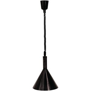 CHRselect Lampe Chauffante Noir | Rétractable Conique | 250W | Ø280x400(l)mm