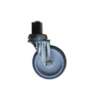 Lot de 4 Roues Pivotantes | PVC | Ø100mm | 2 Avec Frein