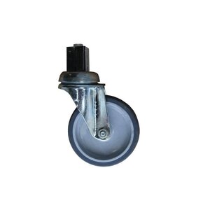CHRselect Lot de 4 Roues Pivotantes | PVC | Ø100mm | 2 Avec Frein