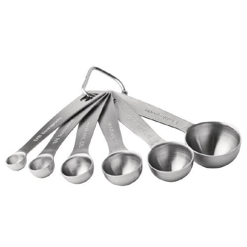 CHRselect Lot de 6 Cuillères à Mesure | Inox
