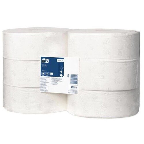 CHRselect Papier Toilette Jumbo - 2 Plis - Blanc - Lot de 6