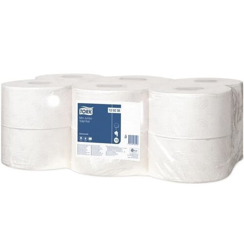 CHRselect Papier Toilette Mini Jumbo - 2 Plis Recyclé - Lot de 12 CHRselect Papier Toilette Mini Jumbo - 2 Plis Recyclé - Lot de 12